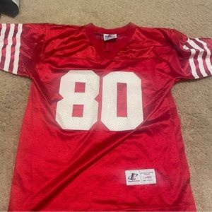 Vintage Jerry Rice San Francisco 49ers Jersey size Large a LA Logo Athletic